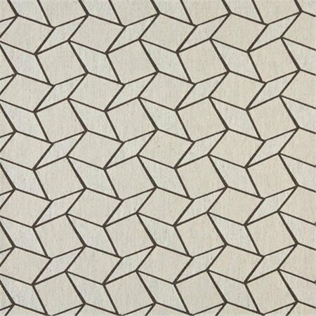 FINE-LINE 54 in. Wide Taupe And Off White- Geometric Boxes- Designer Quality Upholstery Fabric FI2940920